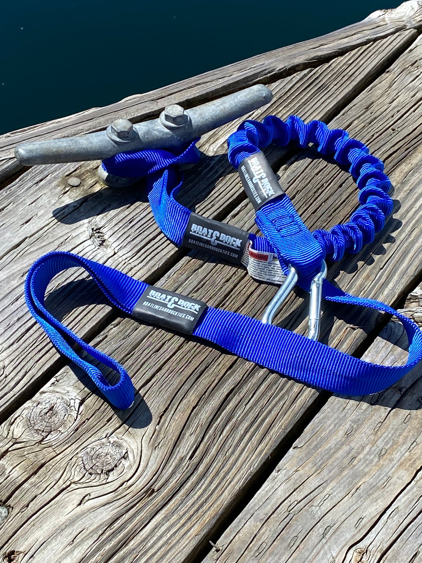 The Convertible Bungee Hook and Loop Dock Line - 4 Options In 1 - Boat Lines & Dock Ties Boat Lines & Dock Ties