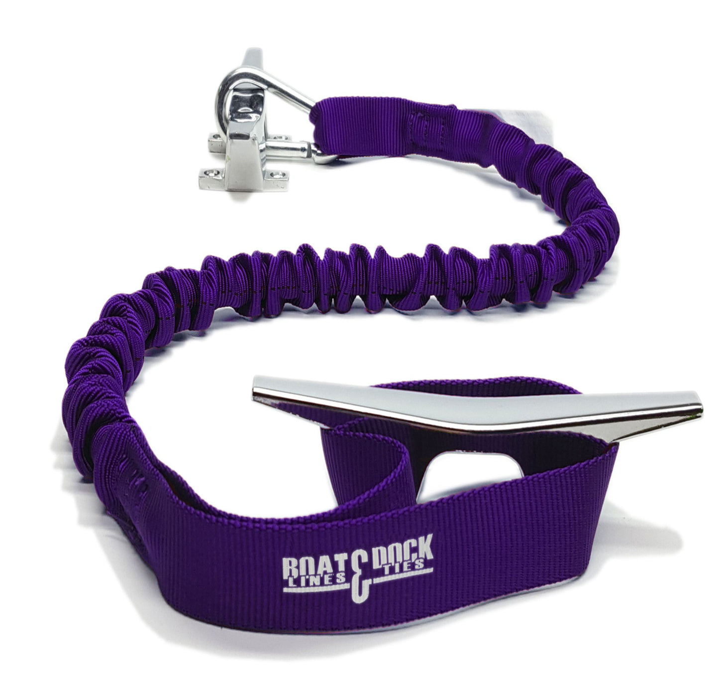Custom Length Bungee Boat Dock Tie Cords with 1 Hook & 1 Loop