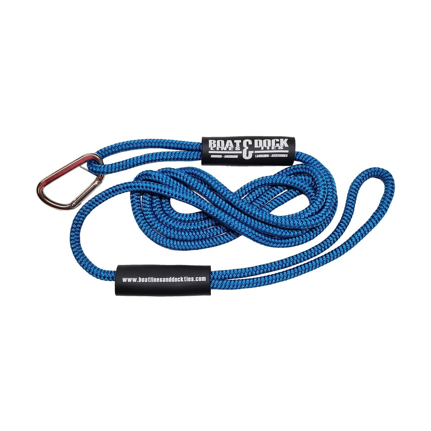 Boat Throw Rope- "The Ninja" Hook and Loop -Double Braided Nylon Rope, Stitched Loops and Floats