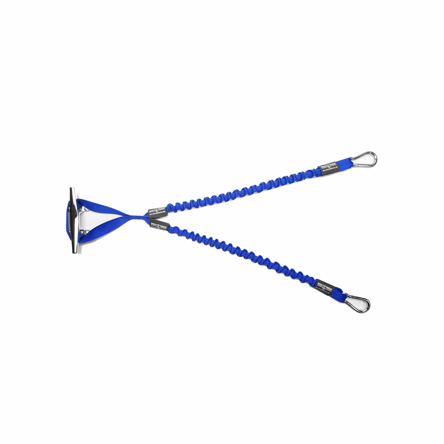 Wake Defender -3 Point Dock Attachment System - 1 Loop End with 2 Hook Ends - Boat Lines & Dock Ties Boat Lines & Dock Ties 24 Inch leg / Blue