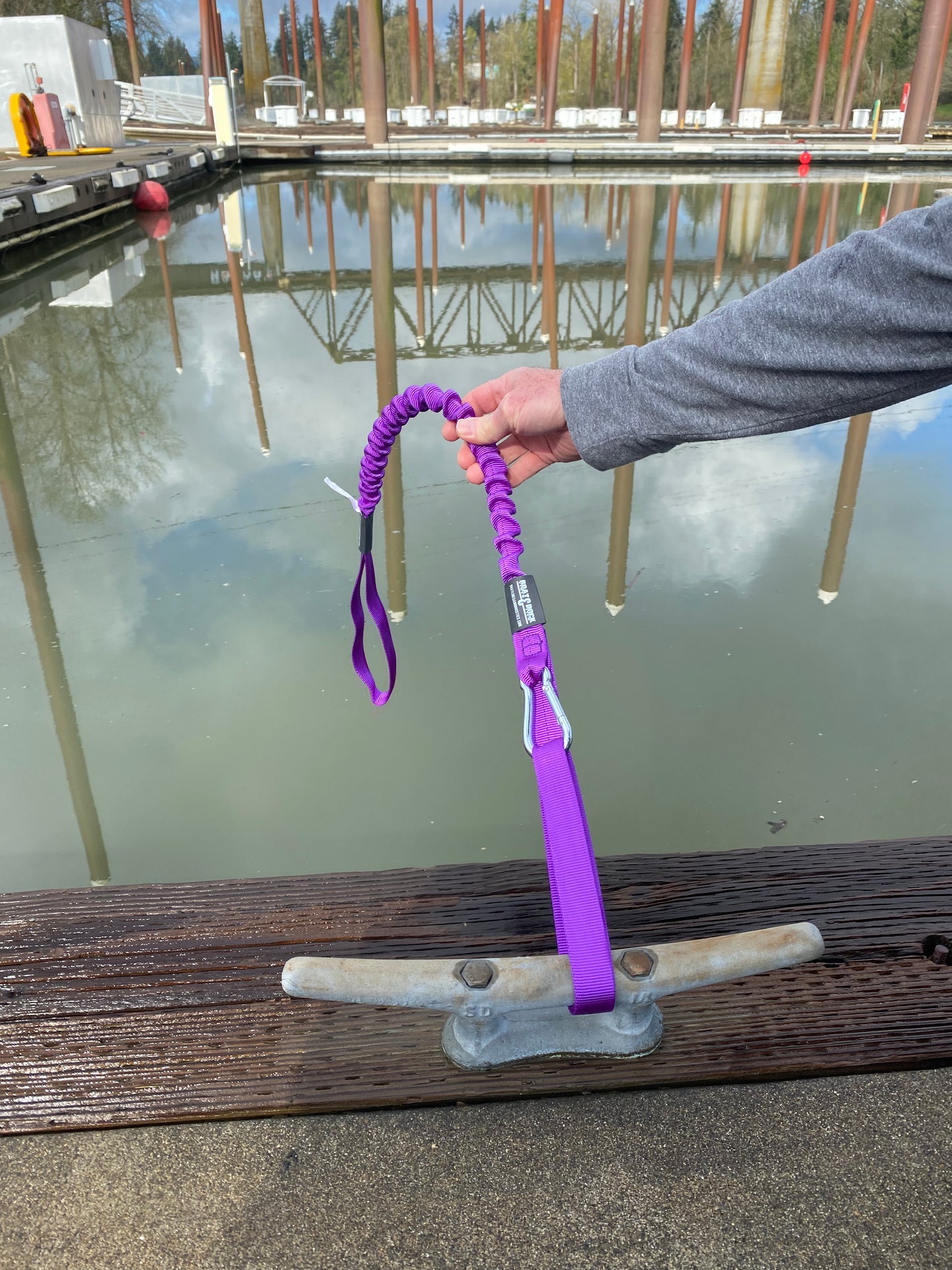 The Convertible Bungee Hook and Loop Dock Line - 4 Options In 1 - Boat Lines & Dock Ties Boat Lines & Dock Ties