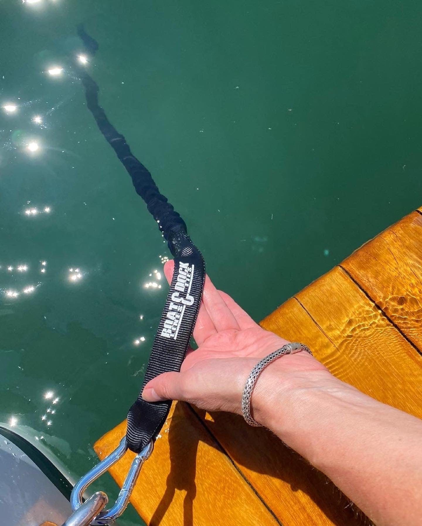 Boat Anchor Bungee Line - Made in USA - Stainless Steel Hardware - Boat Lines & Dock Ties Boat Lines & Dock Ties