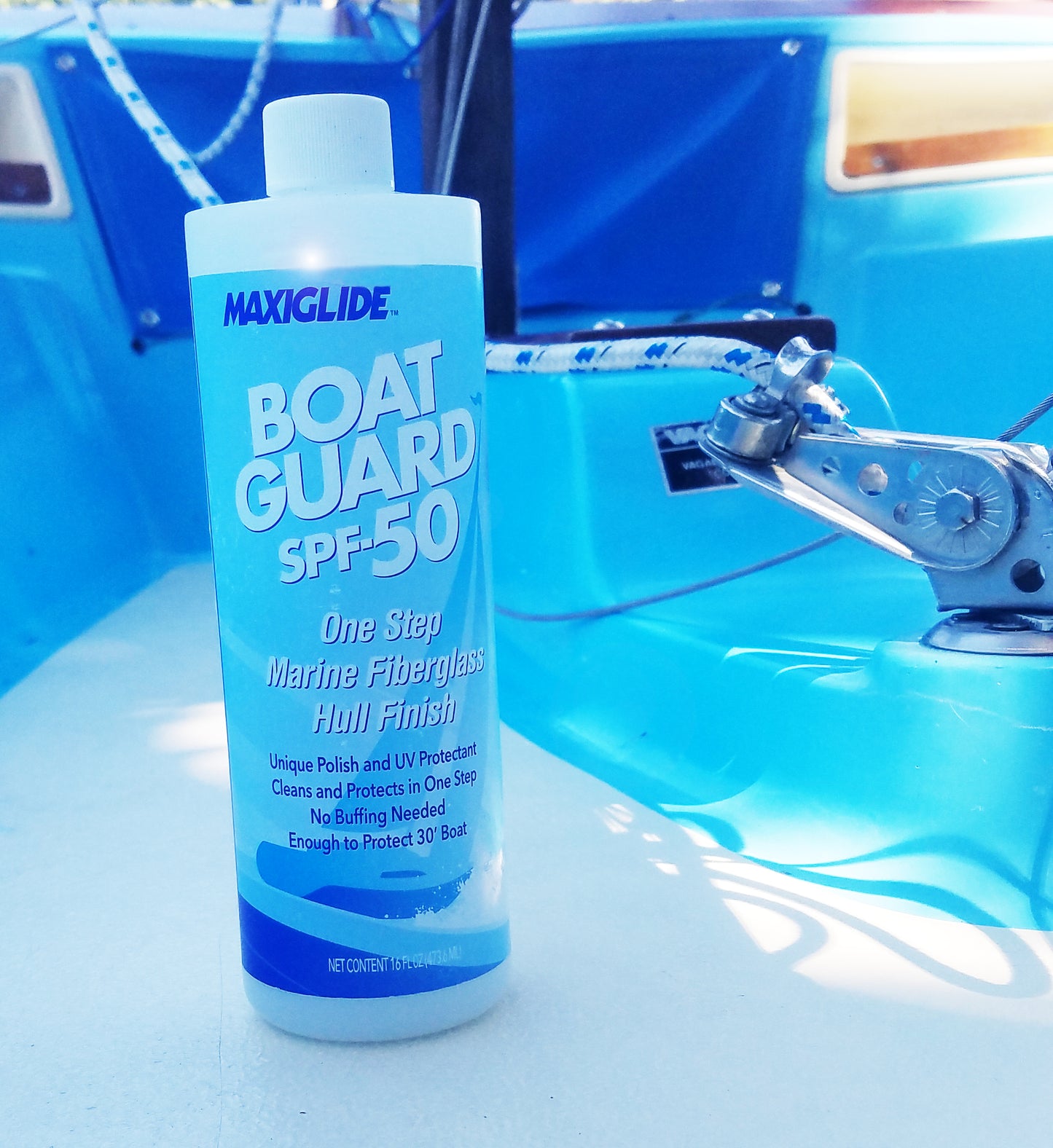 Boat Guard On Step Marine Fiberglass Hull Finish - by Maxiglide - MADE in USA
