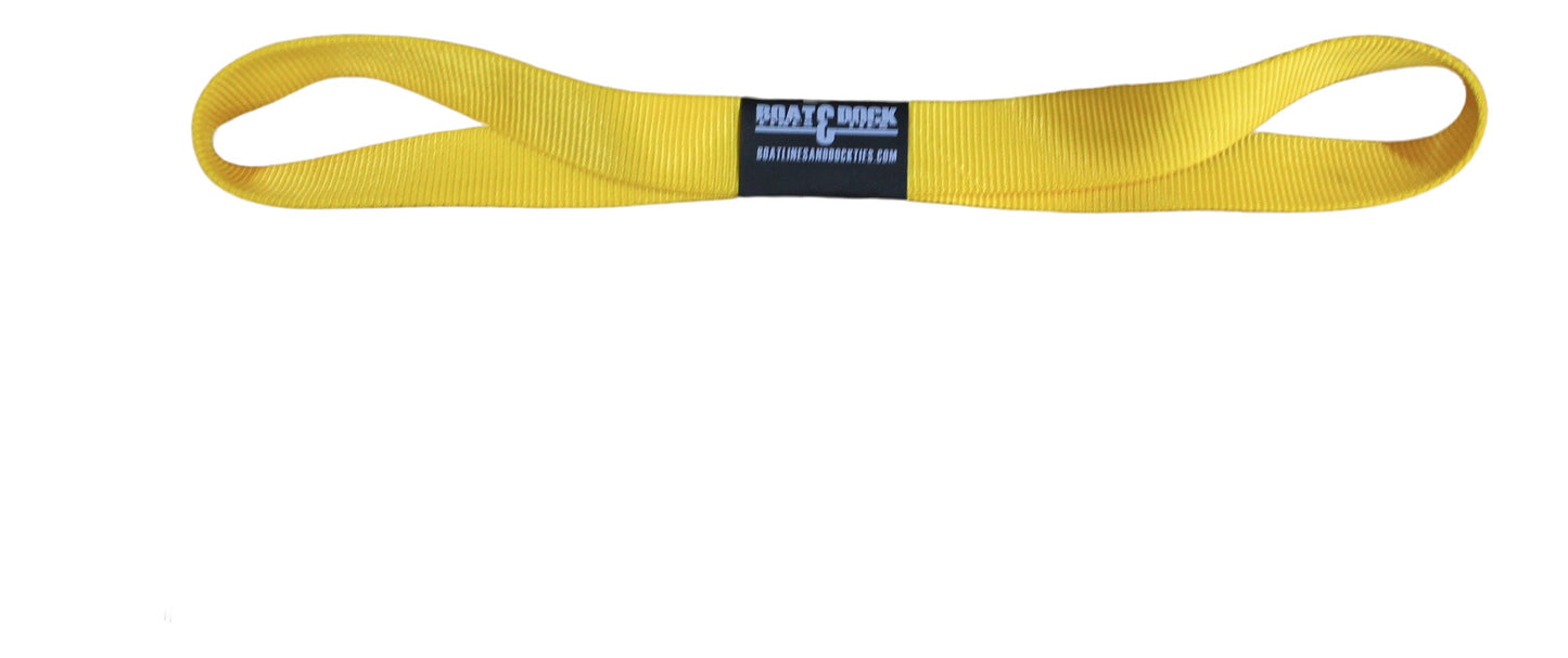 Figure 8 Webbing Strap - 14" end to end - Made in USA - Boat Lines & Dock Ties Boat Lines & Dock Ties