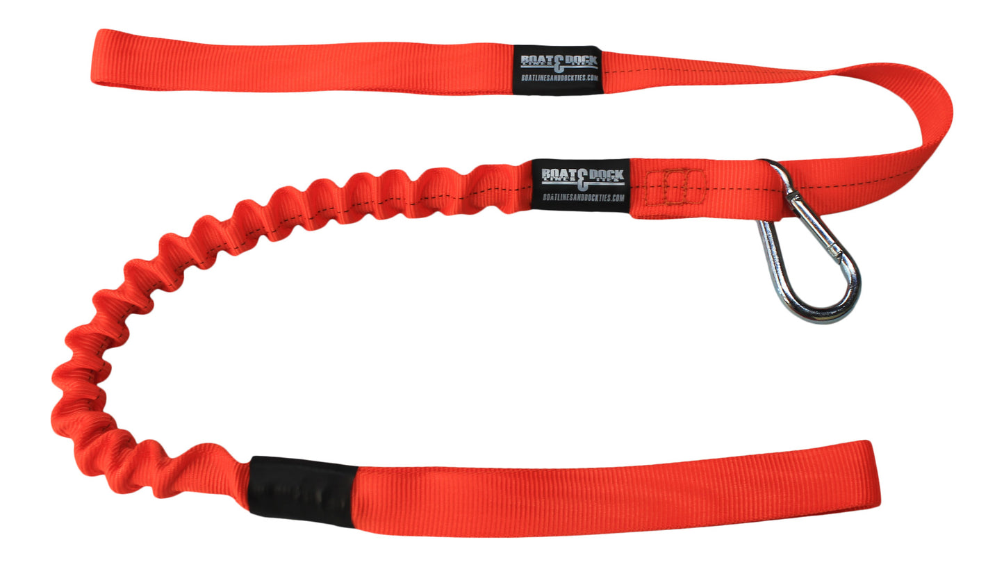 The Convertible Bungee Hook and Loop Dock Line - 4 Options In 1 - Boat Lines & Dock Ties Boat Lines & Dock Ties
