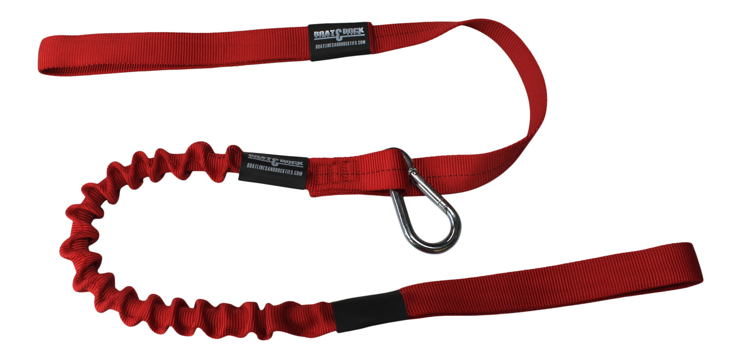 The Convertible Bungee Hook and Loop Dock Line - 4 Options In 1 - Boat Lines & Dock Ties Boat Lines & Dock Ties