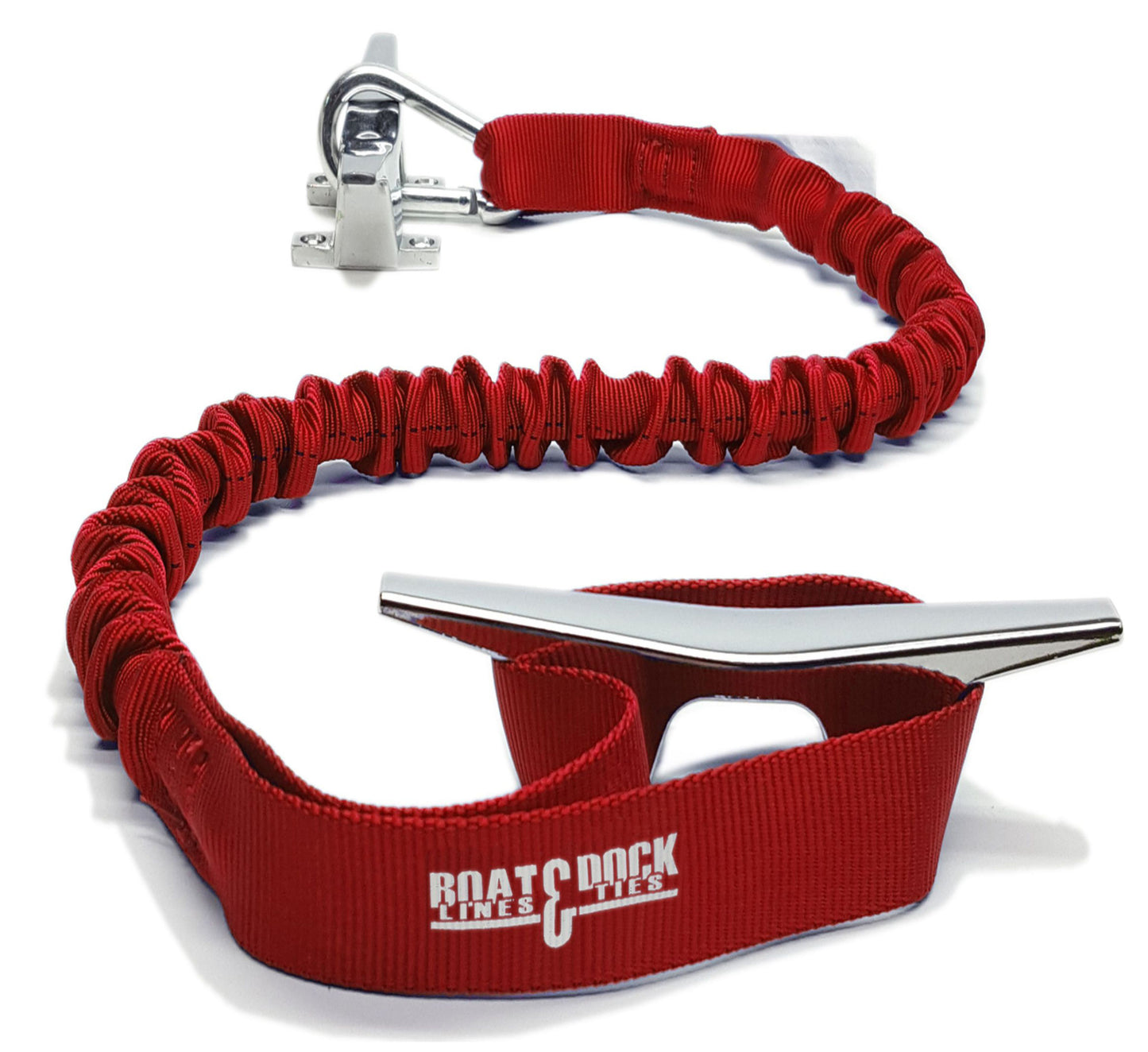 Custom Length Bungee  Boat Dock Tie Cords with 1 Hook & 1 Loop