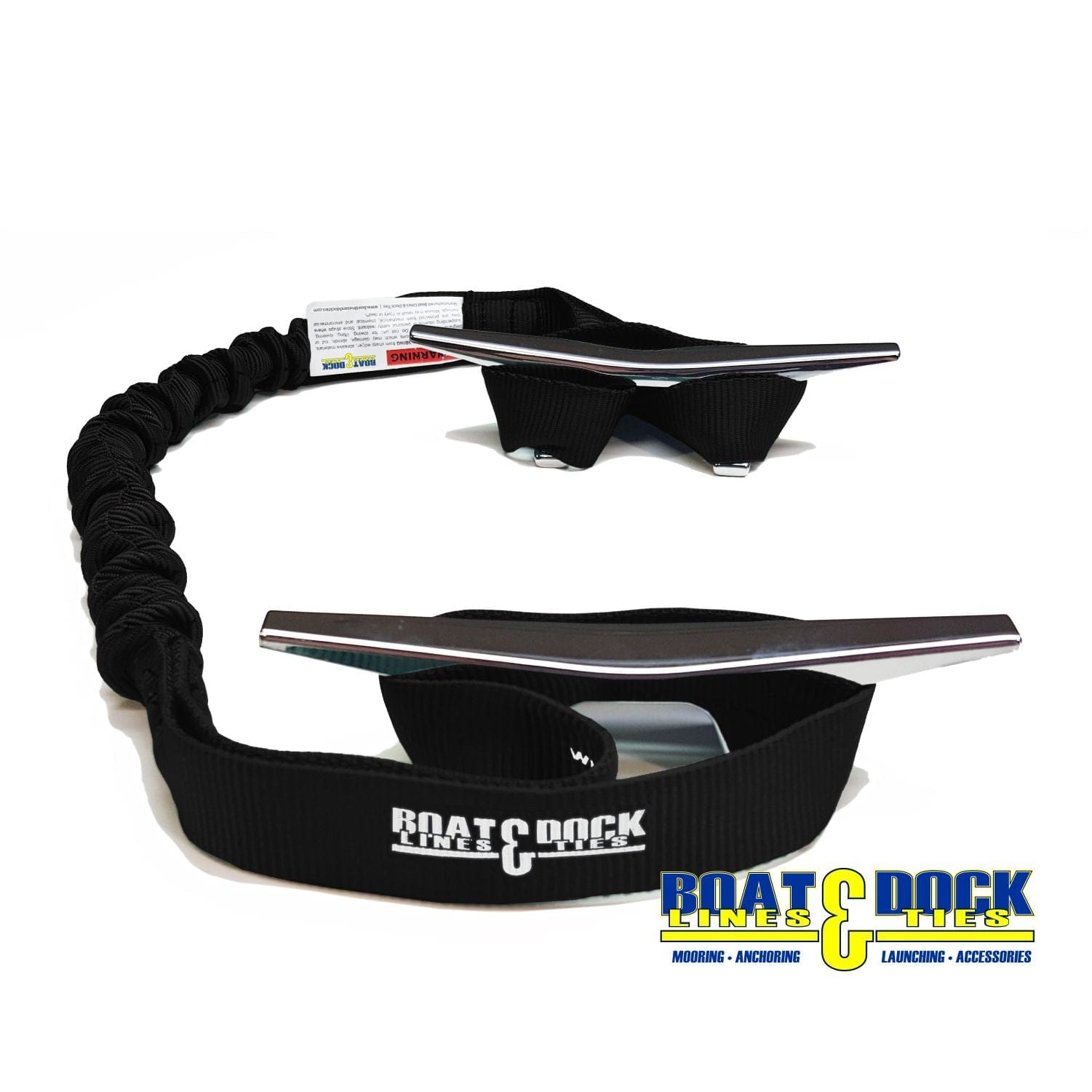 Bungee Dock Lines - 9-Inch Loop Ends, Made in USA, - Pack of 2 - Boat Lines & Dock Ties Boat Lines & Dock Ties Black / 30 Inches