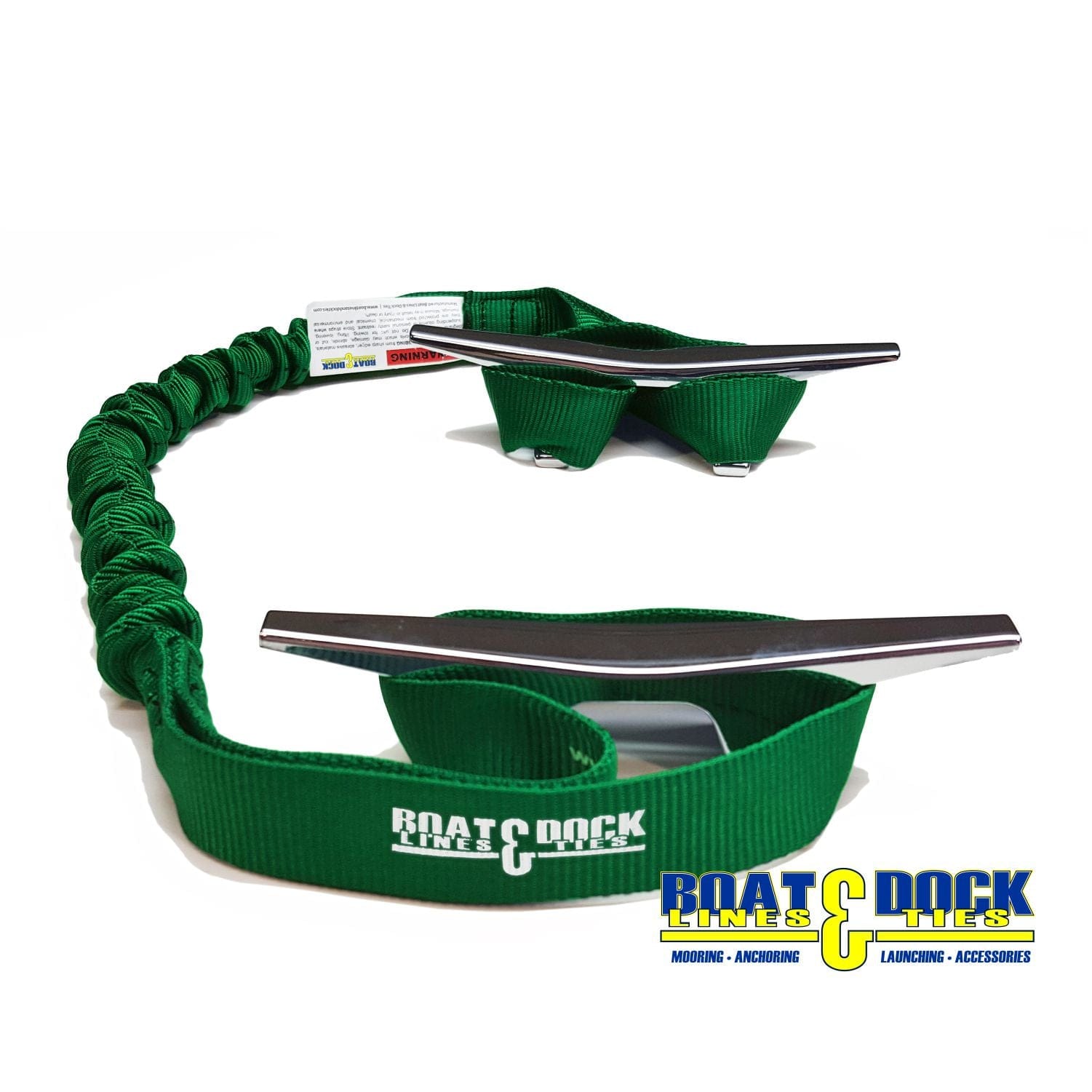 Bungee Dock Lines - 9-Inch Loop Ends, Made in USA, - Pack of 2 - Boat Lines & Dock Ties Boat Lines & Dock Ties Green / 30 Inches