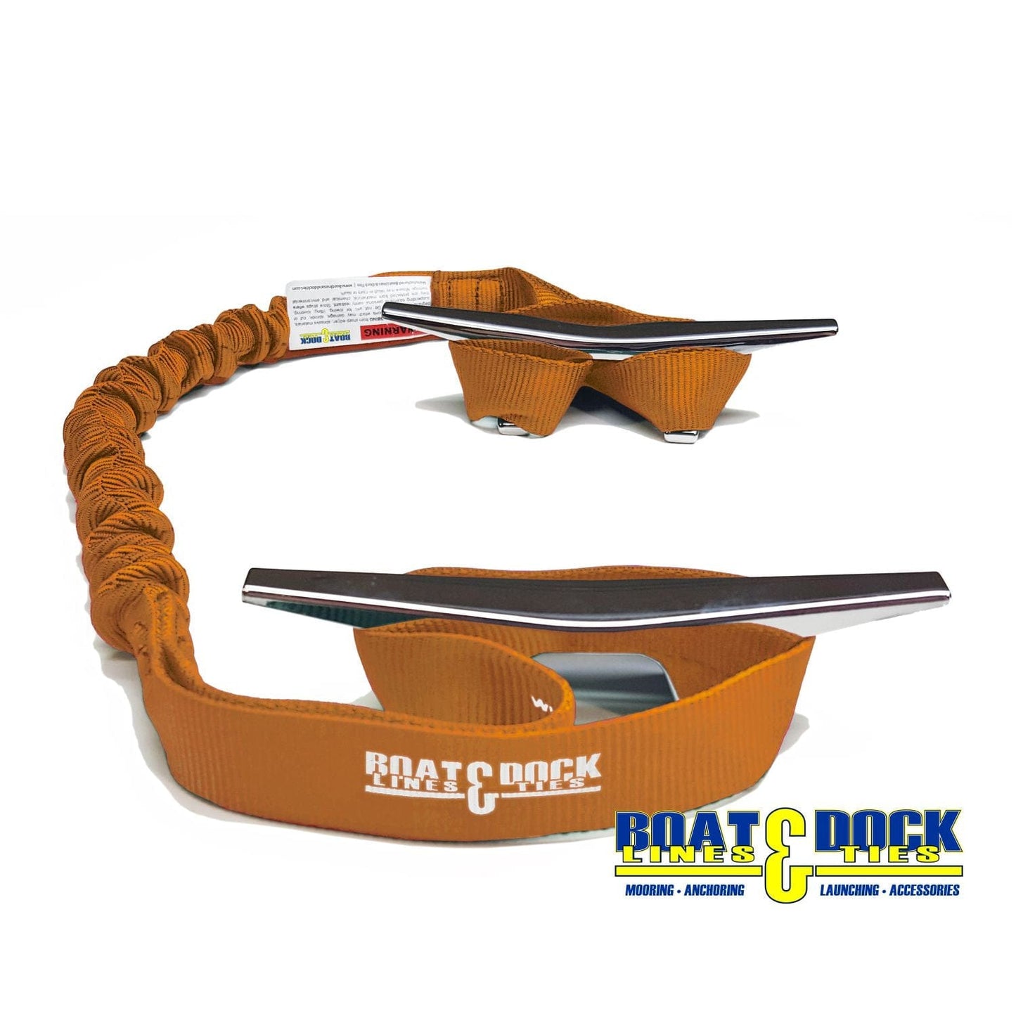 Bungee Dock Lines - 9-Inch Loop Ends, Made in USA, - Pack of 2 - Boat Lines & Dock Ties Boat Lines & Dock Ties Orange / 30 Inches