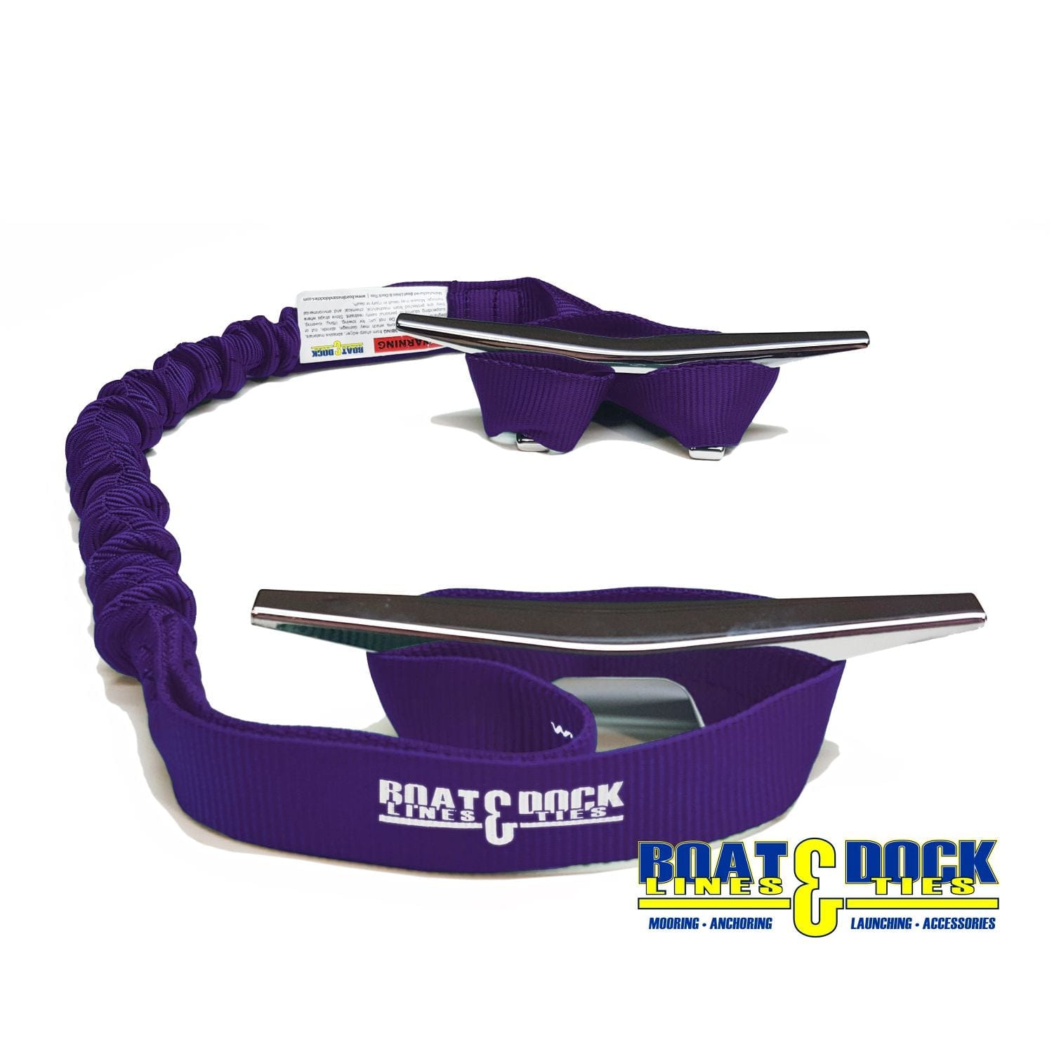 Bungee Dock Lines - 9-Inch Loop Ends, Made in USA, - Pack of 2 - Boat Lines & Dock Ties Boat Lines & Dock Ties Purple / 30 Inches