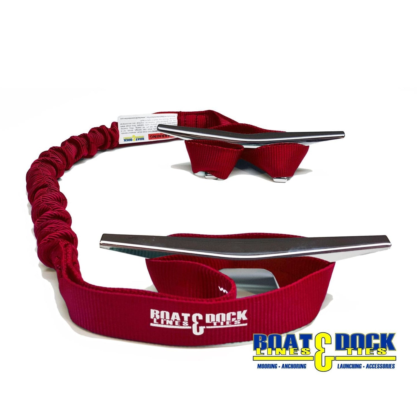 Bungee Dock Lines - 9-Inch Loop Ends, Made in USA, - Pack of 2 - Boat Lines & Dock Ties Boat Lines & Dock Ties Red / 30 Inches
