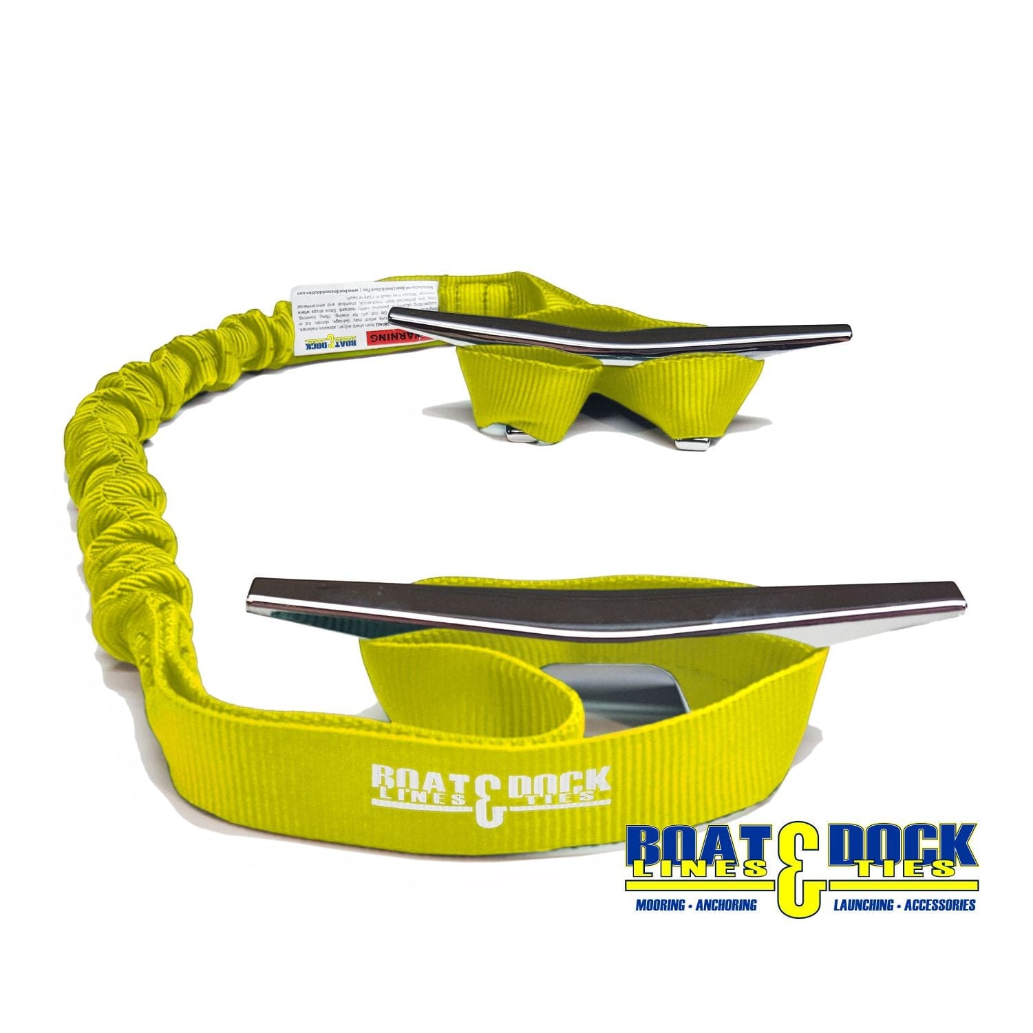 Bungee Dock Lines - 9-Inch Loop Ends, Made in USA, - Pack of 2 - Boat Lines & Dock Ties Boat Lines & Dock Ties Yellow / 30 Inches