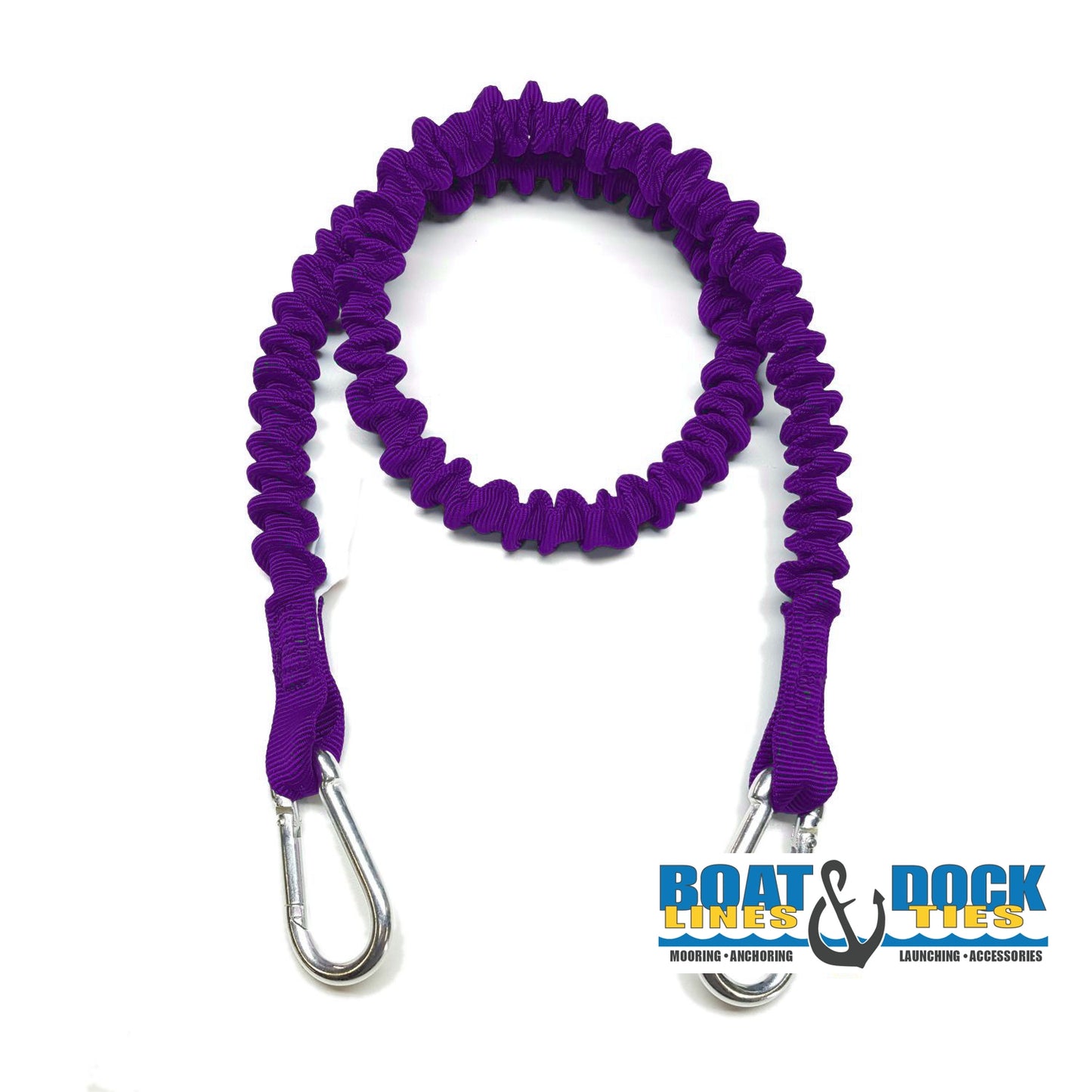 Custom Length 9mm (3/8") Boat Dock Tie Cords with 2 Hooks