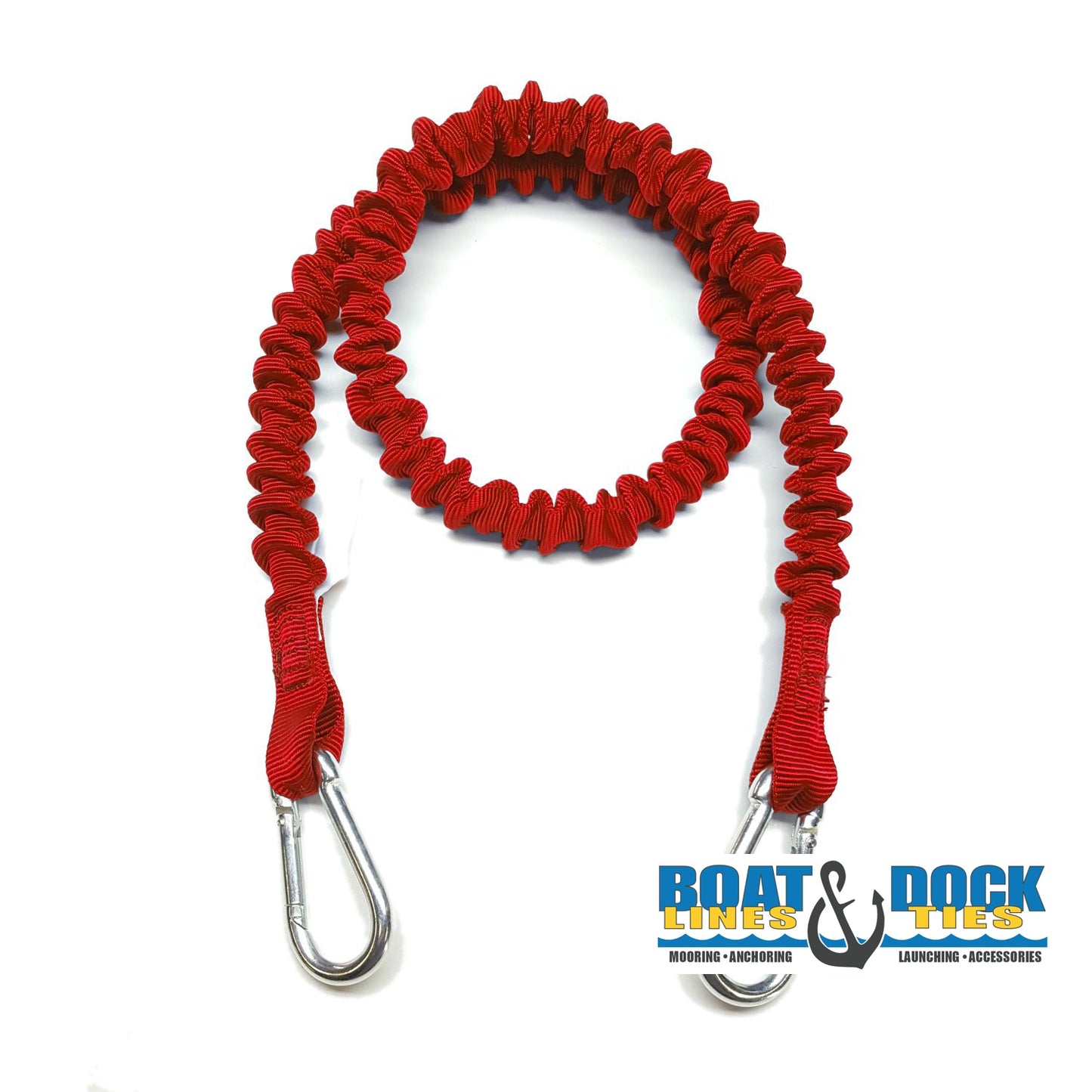 Custom Length 9mm (3/8") Boat Dock Tie Cords with 2 Hooks