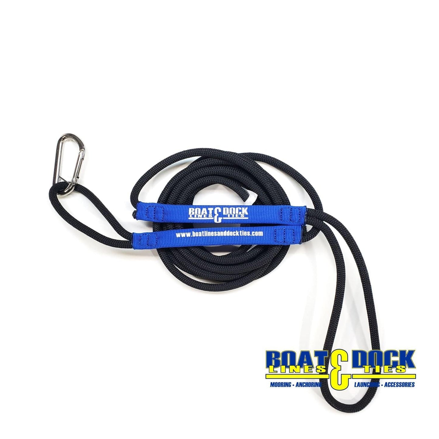 Bungee Boat Rope 10' with Stainless Steel Hook, Heavy Duty Boat Line, Used for Launching / Retrieving Boats BLD - USA Made - Boat Lines & Dock Ties Boat Lines & Dock Ties BLUE