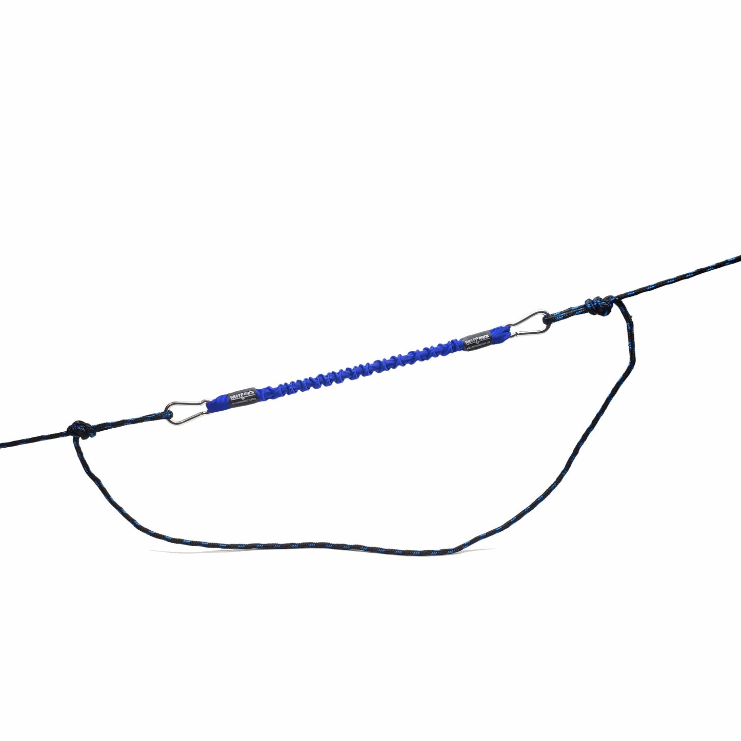 Bungee Snubber Dock Tie Line - With Stainless Steel Hooks - 1 per pack - Boat Lines & Dock Ties Boat Lines & Dock Ties 24inch / Blue