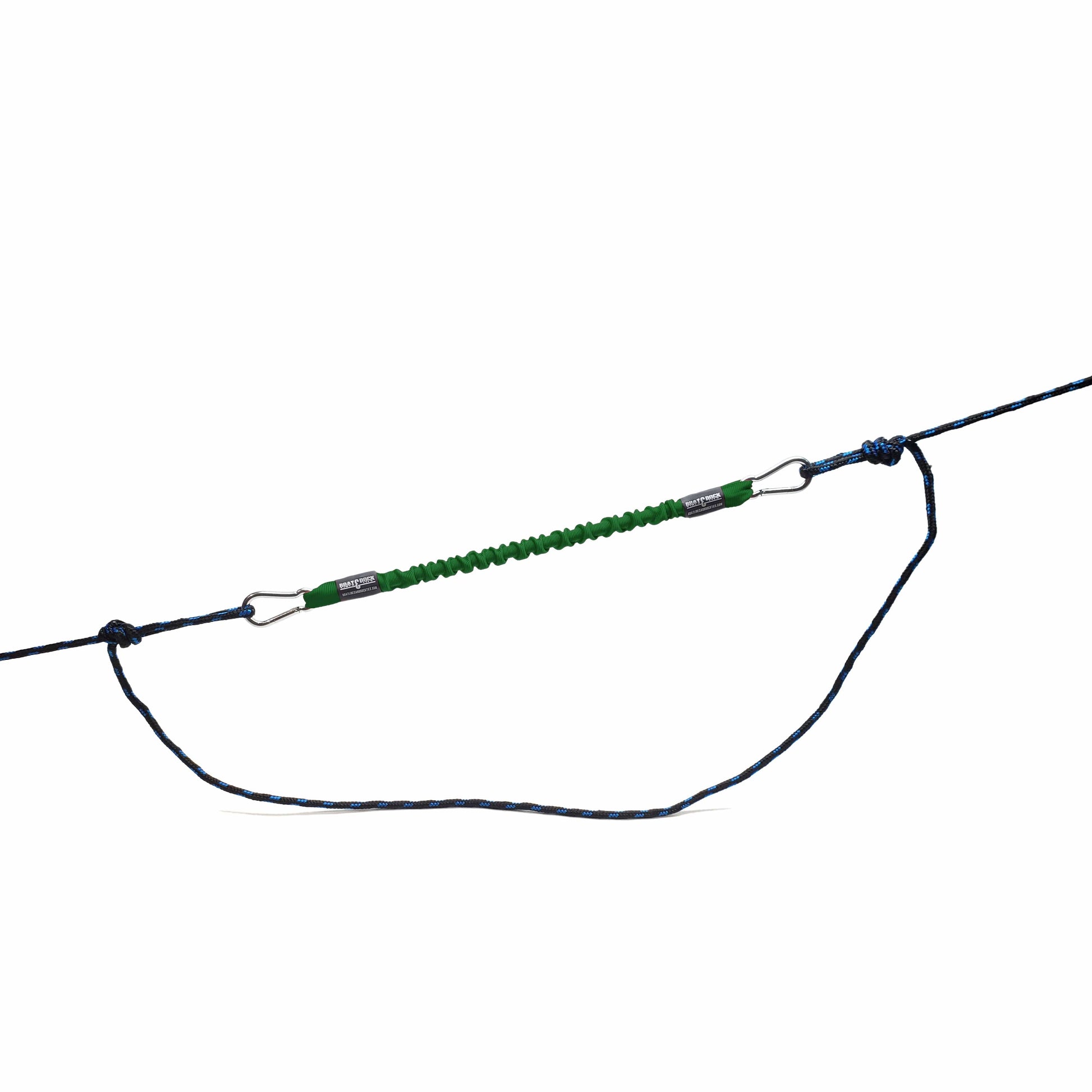 Bungee Snubber Dock Tie Line - With Stainless Steel Hooks - 1 per pack - Boat Lines & Dock Ties Boat Lines & Dock Ties 24inch / Green