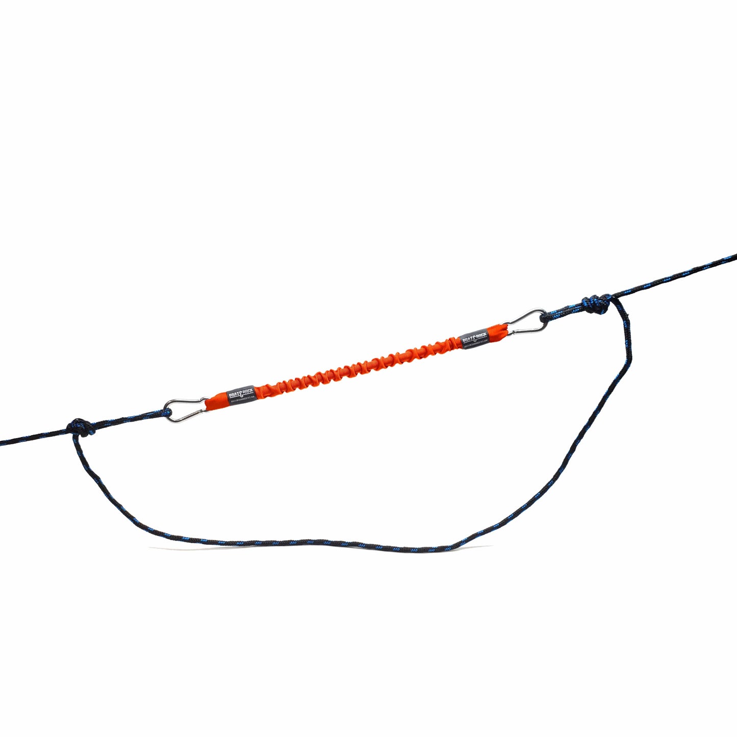 Bungee Snubber Dock Tie Line - With Stainless Steel Hooks - 1 per pack - Boat Lines & Dock Ties Boat Lines & Dock Ties 24inch / Orange