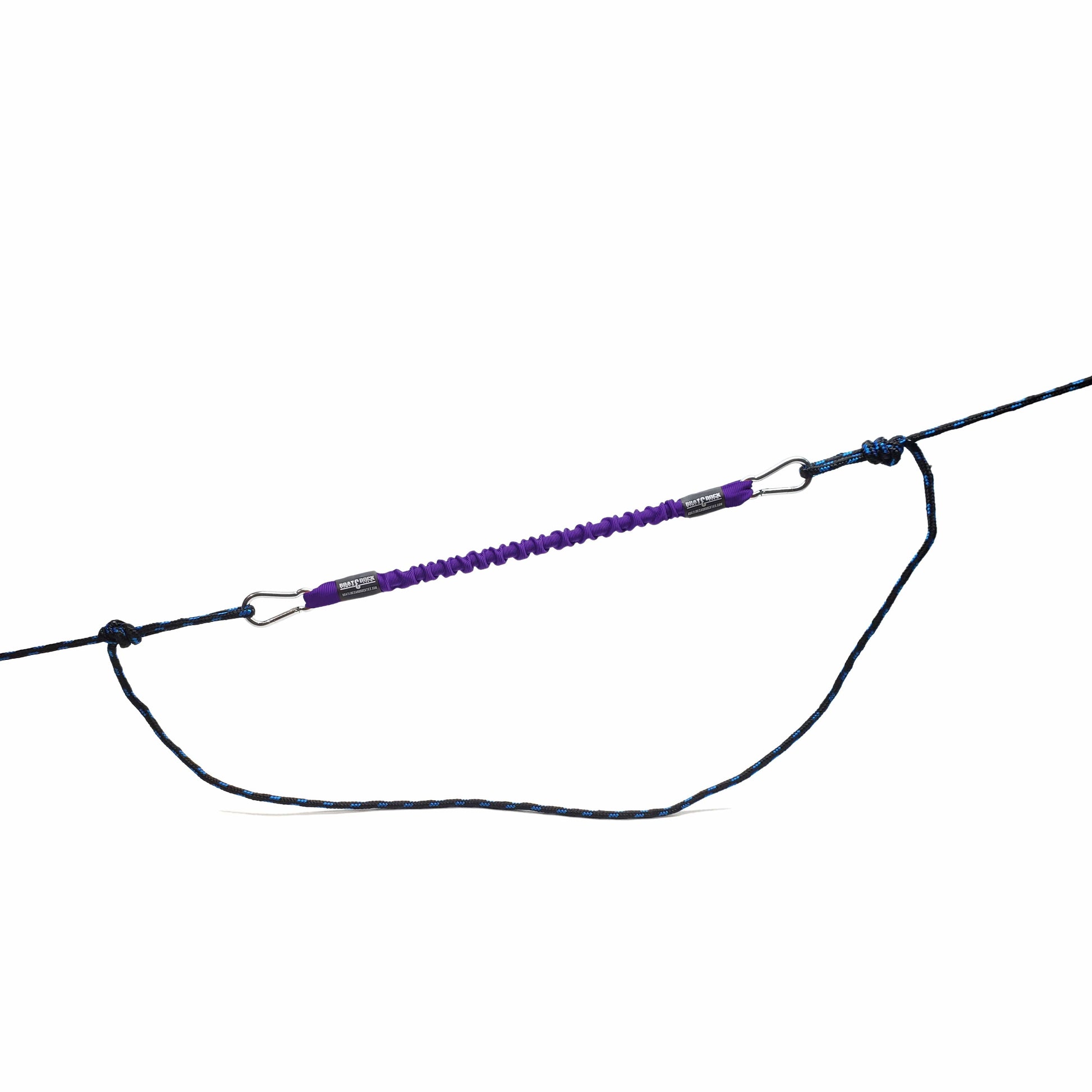 Bungee Snubber Dock Tie Line - With Stainless Steel Hooks - 1 per pack - Boat Lines & Dock Ties Boat Lines & Dock Ties 24inch / Purple