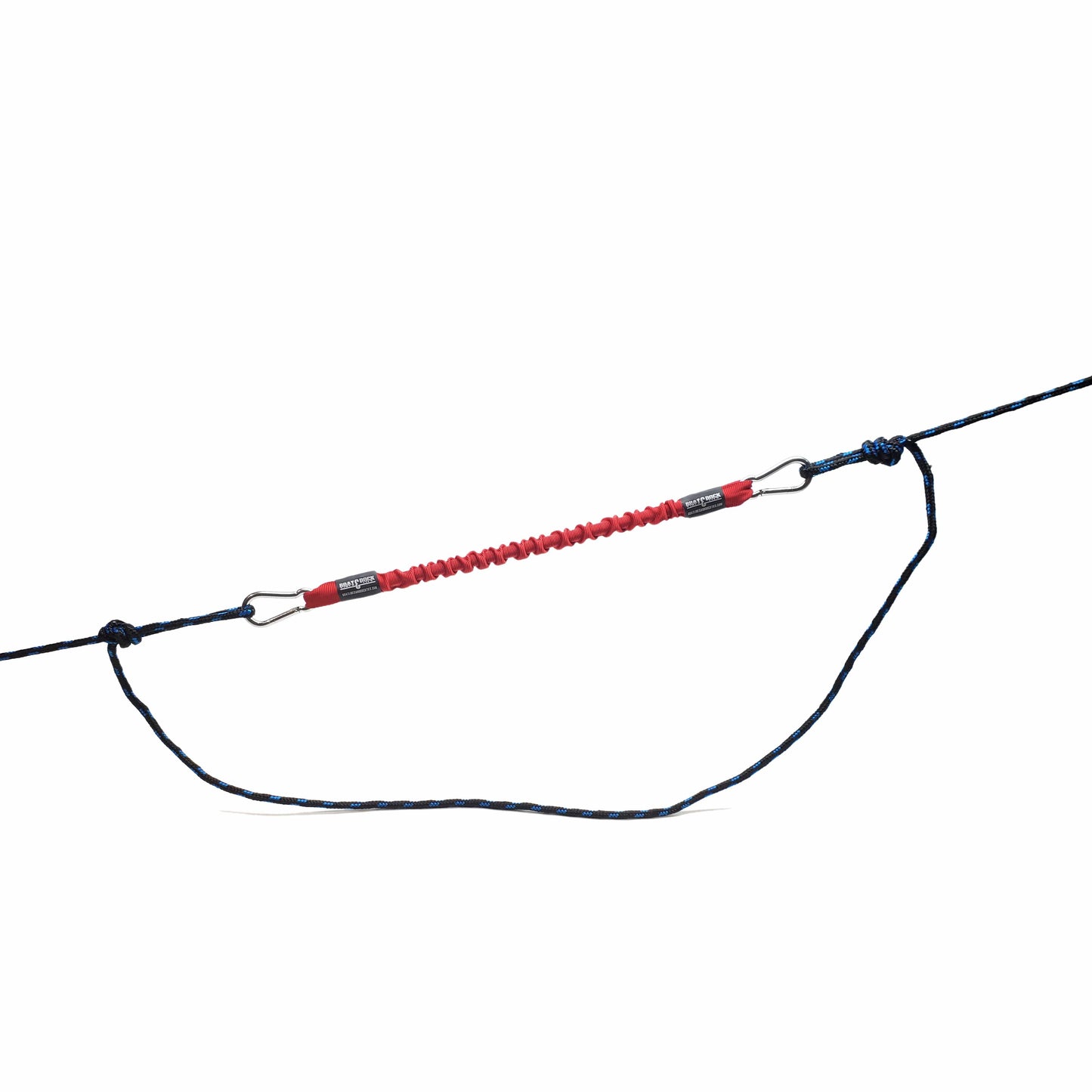 Bungee Snubber Dock Tie Line - With Stainless Steel Hooks - 1 per pack - Boat Lines & Dock Ties Boat Lines & Dock Ties 24inch / Red