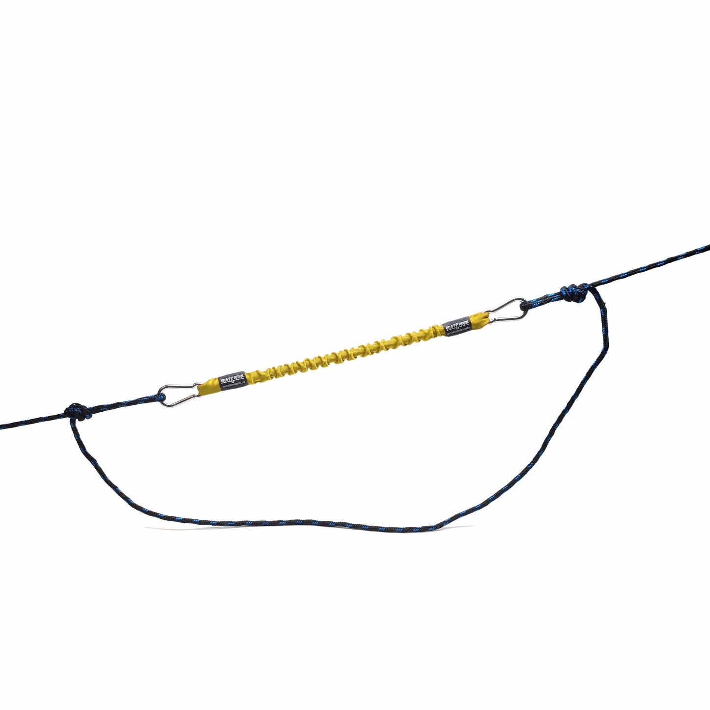 Bungee Snubber Dock Tie Line - With Stainless Steel Hooks - 1 per pack - Boat Lines & Dock Ties Boat Lines & Dock Ties 24inch / Yellow