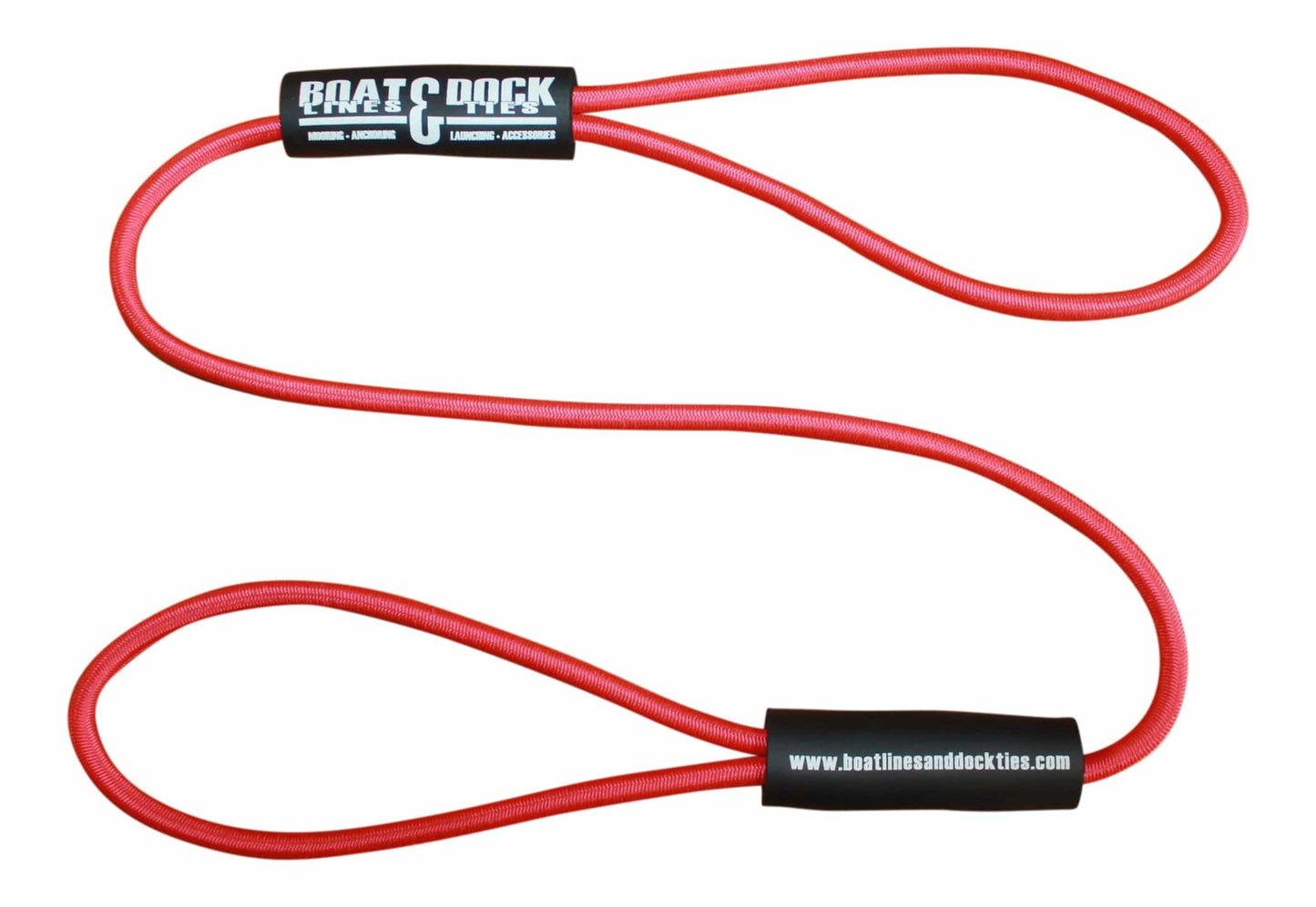 Basic Bungee Boat Dock Ties with Floats - 2 pair pack - Boat Lines & Dock Ties Boat Lines & Dock Ties 36 Inch / Red