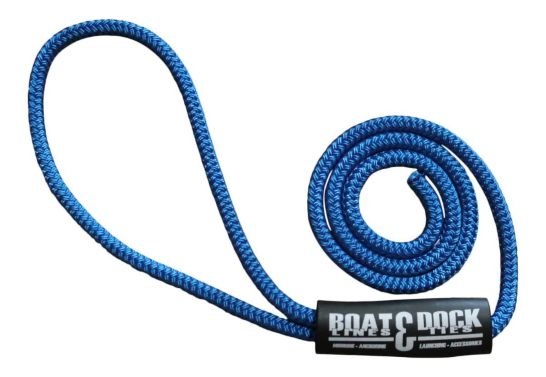 Boat Dock Fender Line - Premium Double Braided Nylon Rope, Made in USA- 2 pack - Boat Lines & Dock Ties Boat Lines & Dock Ties 4 Feet / Royal Blue
