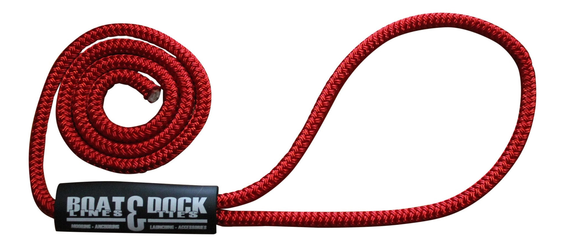 Boat Dock Fender Line - Premium Double Braided Nylon Rope, Made in USA- 2 pack - Boat Lines & Dock Ties Boat Lines & Dock Ties 4 Feet / Red