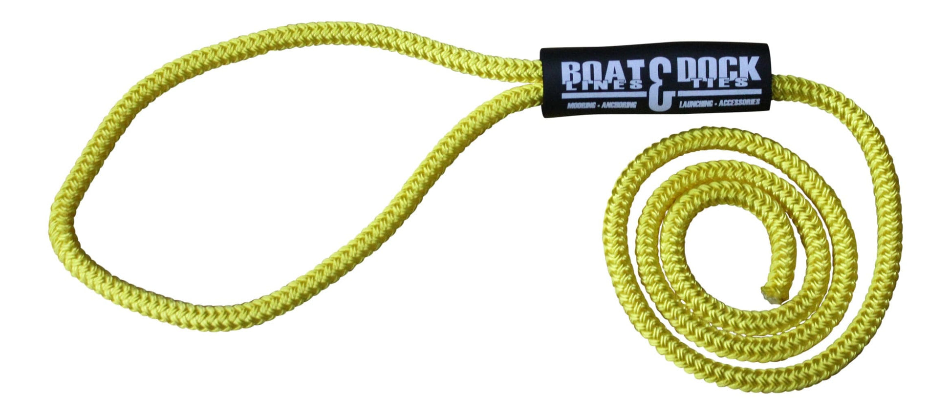 Boat Dock Fender Line - Premium Double Braided Nylon Rope, Made in USA- 2 pack - Boat Lines & Dock Ties Boat Lines & Dock Ties 4 Feet / Yellow