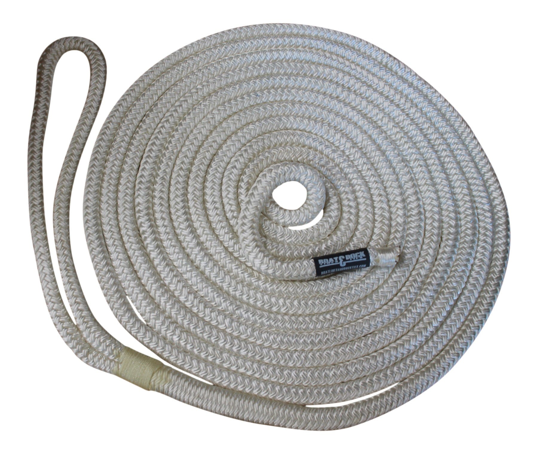 Docking Line Nylon Single Braided and Whipped Loop Docking Line – Boat Lines & Dock Ties