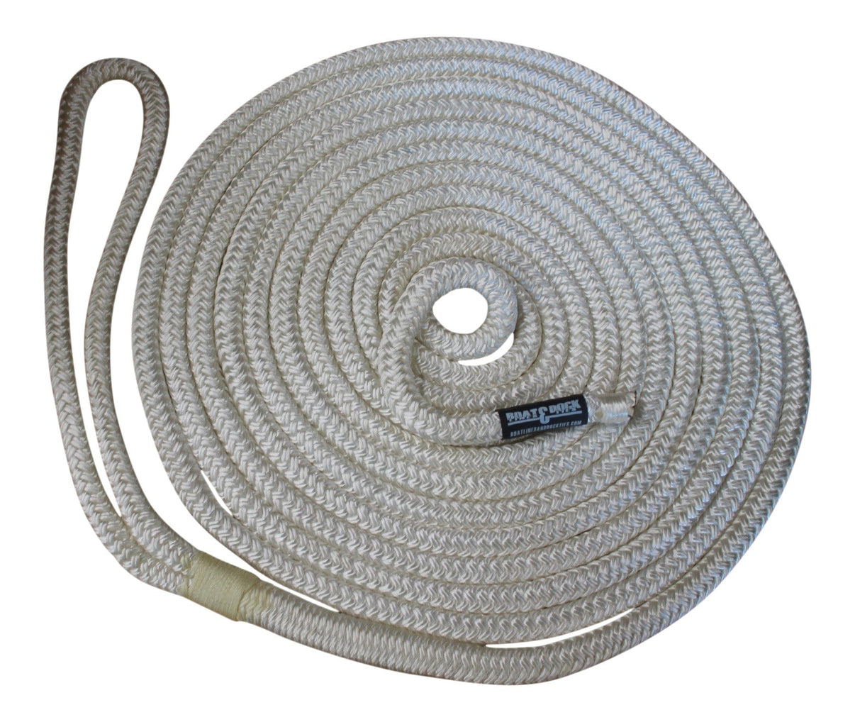 Nylon Single Braided and Whipped Loop Docking Line Boat Lines & Dock Ties