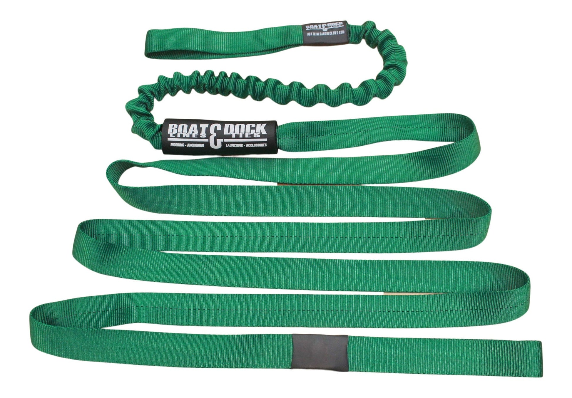 PWC Anchor Strap With Bungee- Designed to Attach To Your Off Shore Anchor - Boat Lines & Dock Ties Boat Lines & Dock Ties 10 Feet / Green