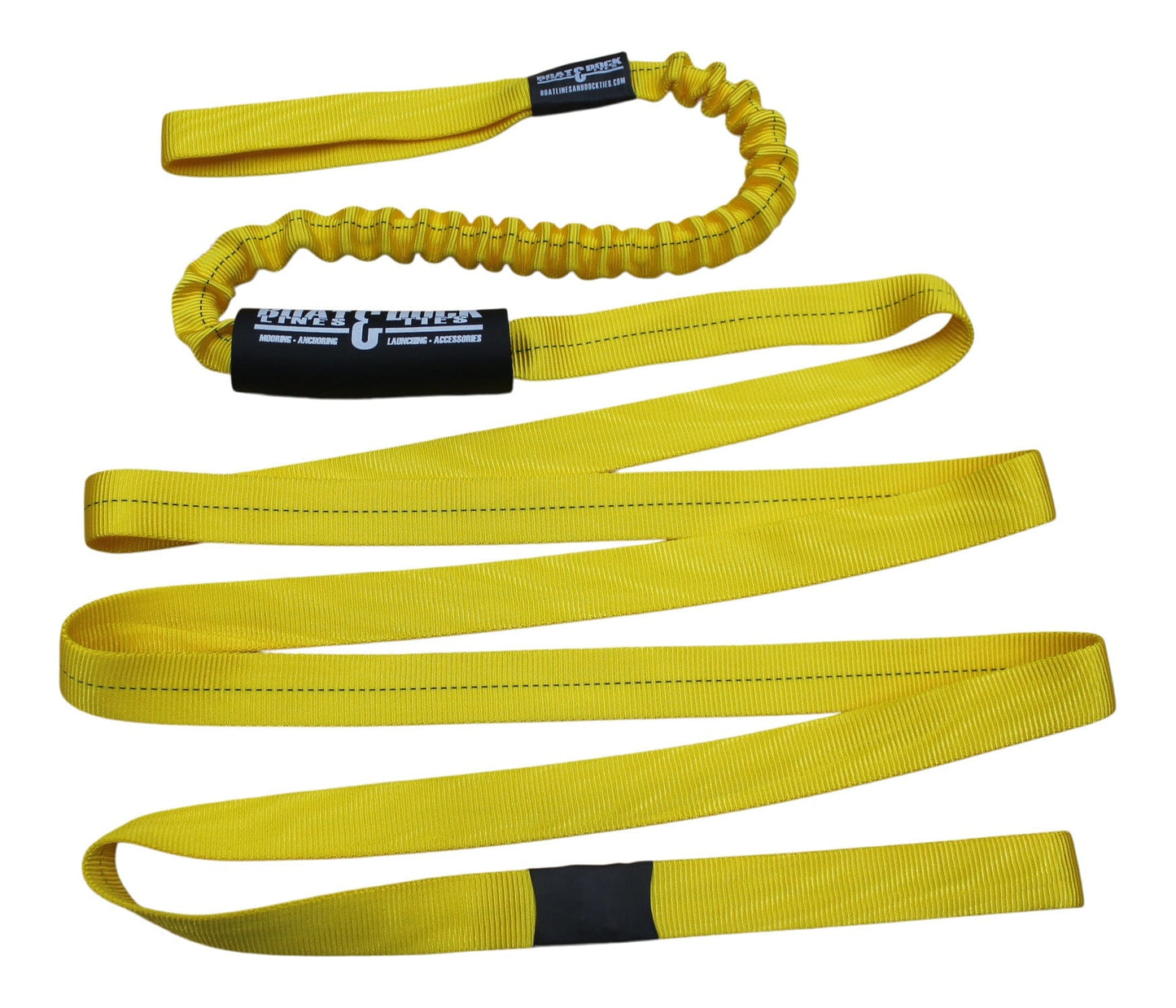 PWC Anchor Strap With Bungee- Designed to Attach To Your Off Shore Anchor - Boat Lines & Dock Ties Boat Lines & Dock Ties 10 Feet / Yellow