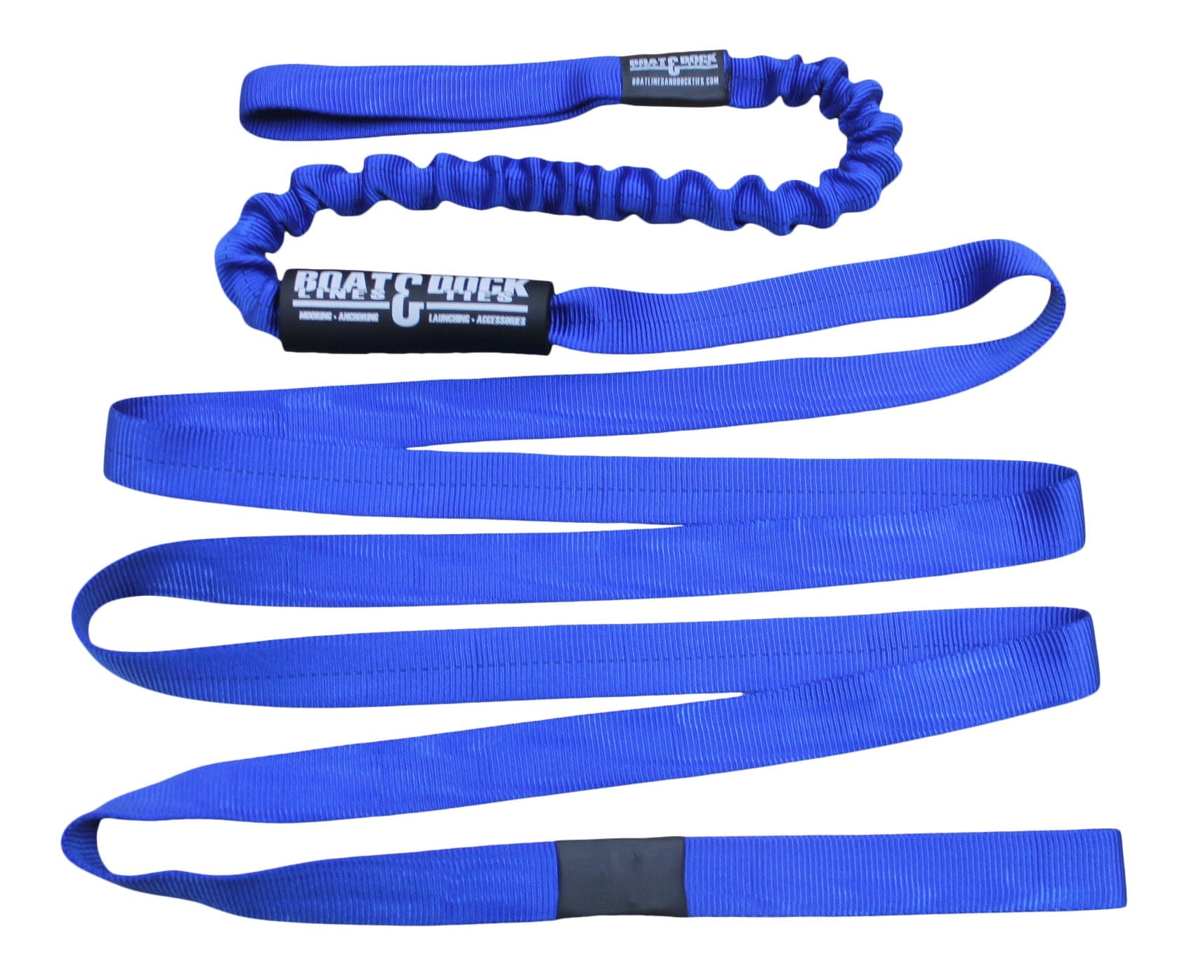 PWC Anchor Strap With Bungee- Designed to Attach To Your Off Shore Anchor - Boat Lines & Dock Ties Boat Lines & Dock Ties 10 Feet / Blue