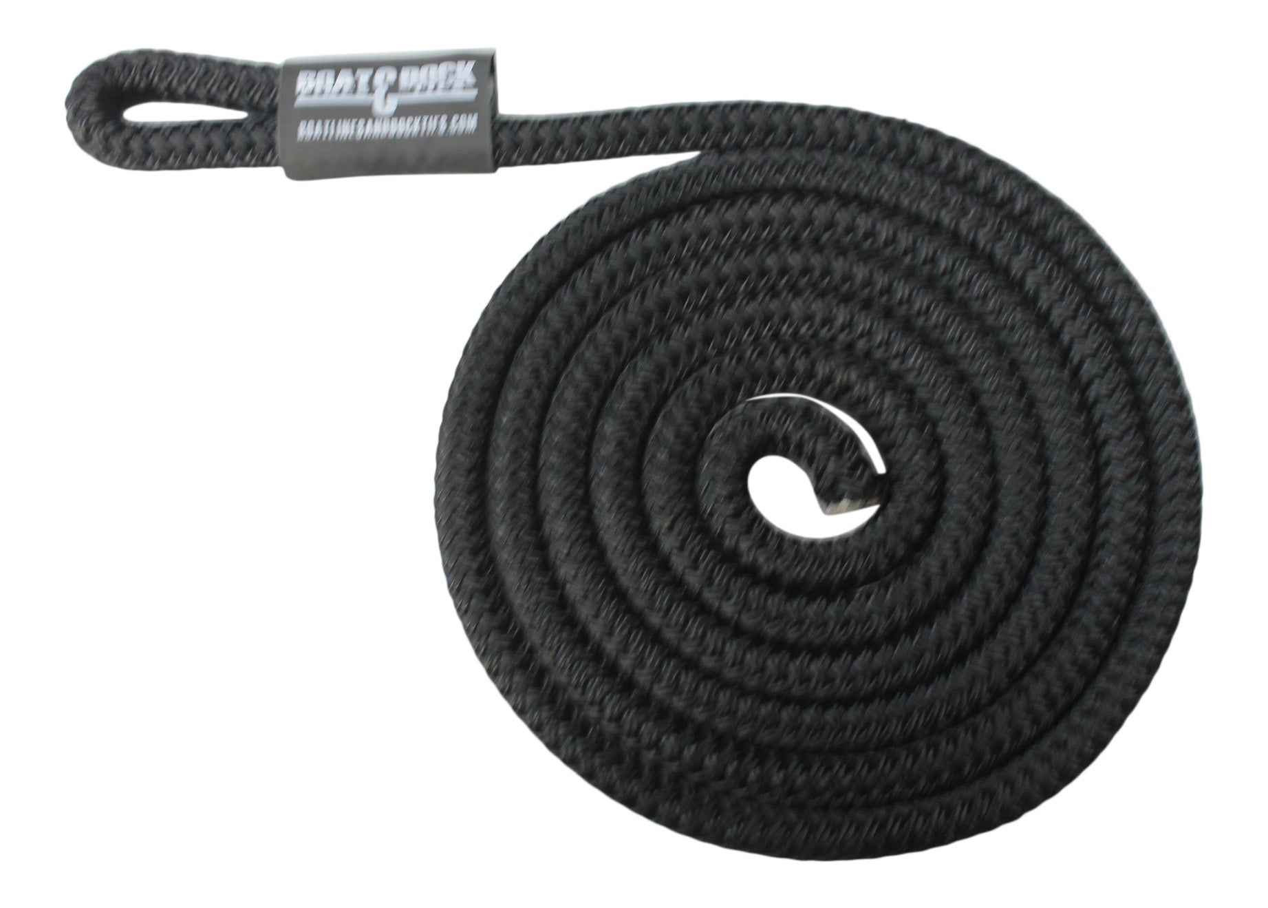Double Braid Nylon Rope (per foot) - Black - The Harbour Chandler
