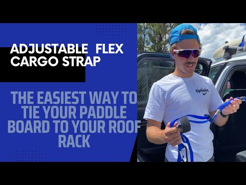Adjustable Flex Cargo Tie Down Strap (Pack of 2) - For SUP , Kayak